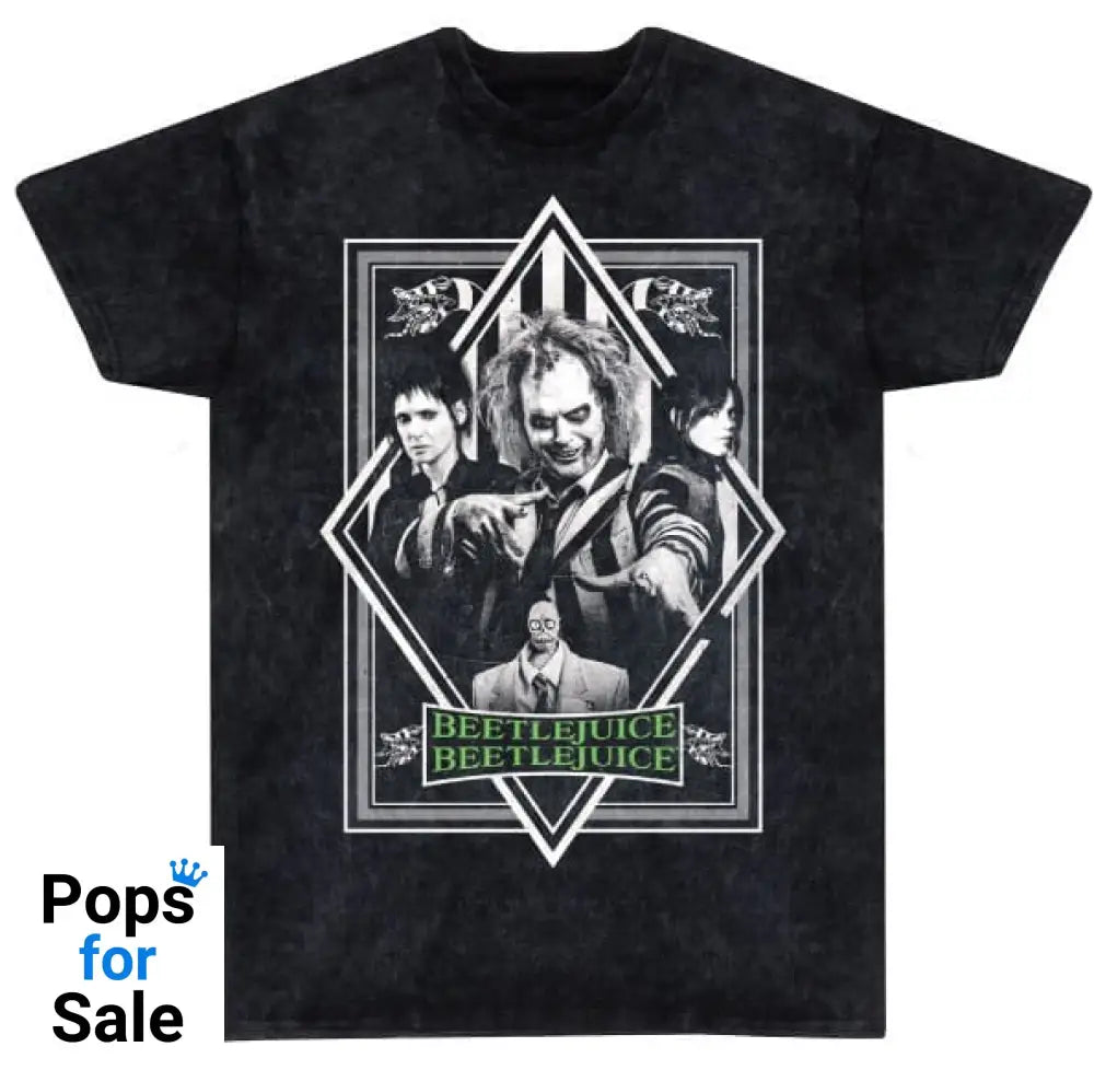 Beetlejuice 2 T-Shirt Poster Snow Wash Size M T-shirts