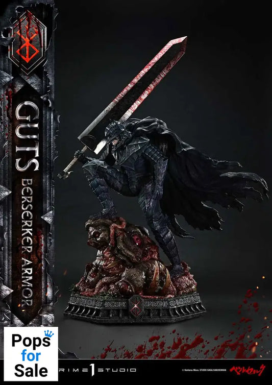 Berserk Ultimate Premium Masterline Series Statue 1/4 Guts, Berserker Armor Grunbeld vs. Guts Deluxe Bonus Version 94 cm