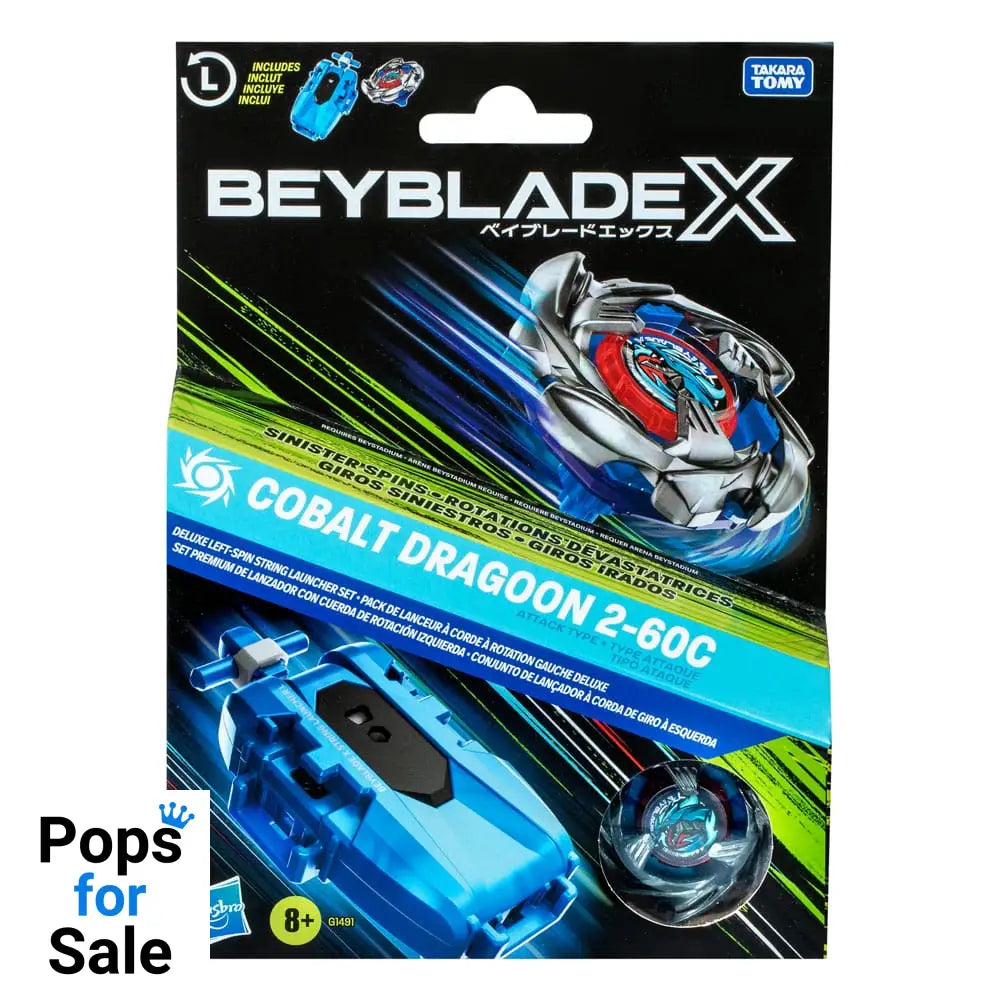 Beyblade X Cobalt Dragoon 2-60C Launcher Set