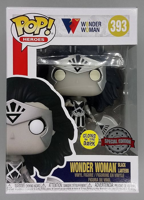 #393 Wonder Woman (Black Lantern) Glow - DC 80th Anniversary Funko POP
