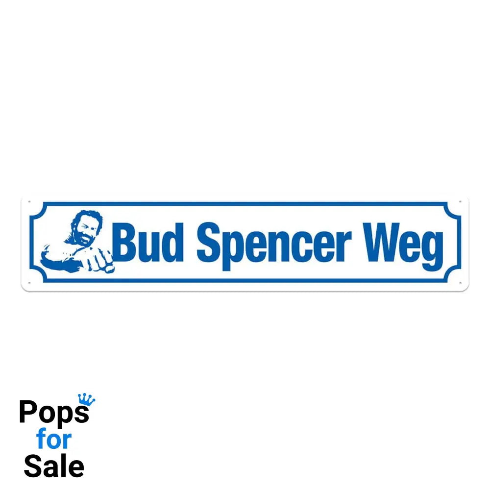 Bud Spencer Tin Sign Bud Spencer Weg 46 x 10 cm Tin signs
