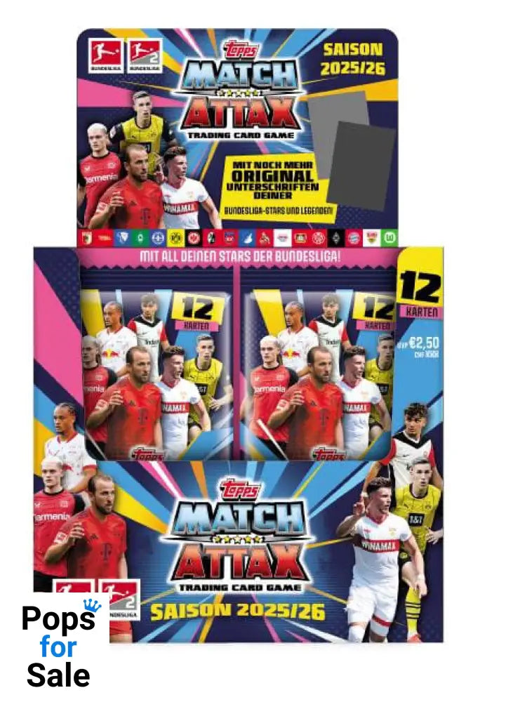 Bundesliga Match Attax Trading Cards 2025/26 Booster Display (36) *German Version* Trading cards