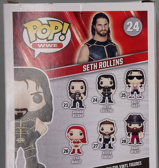 #24 Seth Rollins (Black) - WWE - Box Damaged Funko POP
