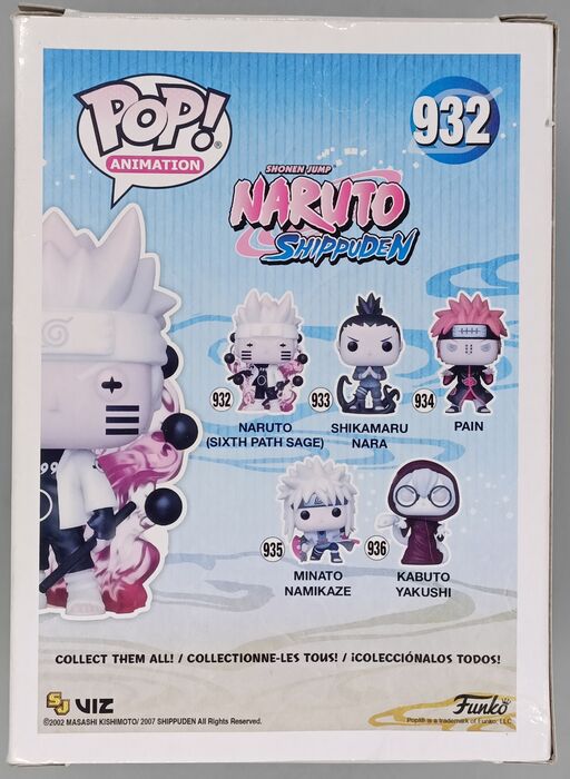 #932 Naruto Six Path Sage - Glow - Naruto Shippud Box Damaged Funko POP