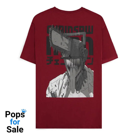 Chainsaw Man T-Shirt Smile Bordeaux Size M