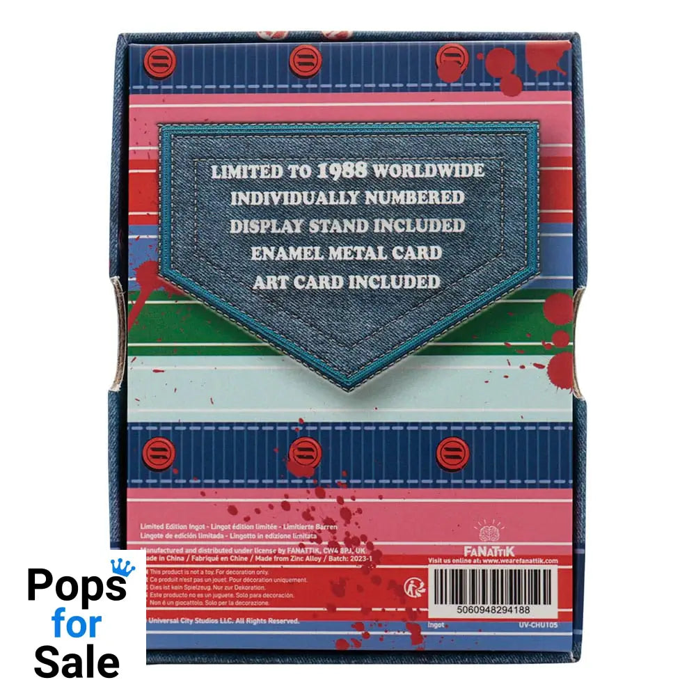 Child´s Play Ingot and Spell Card Chucky Limited Edition