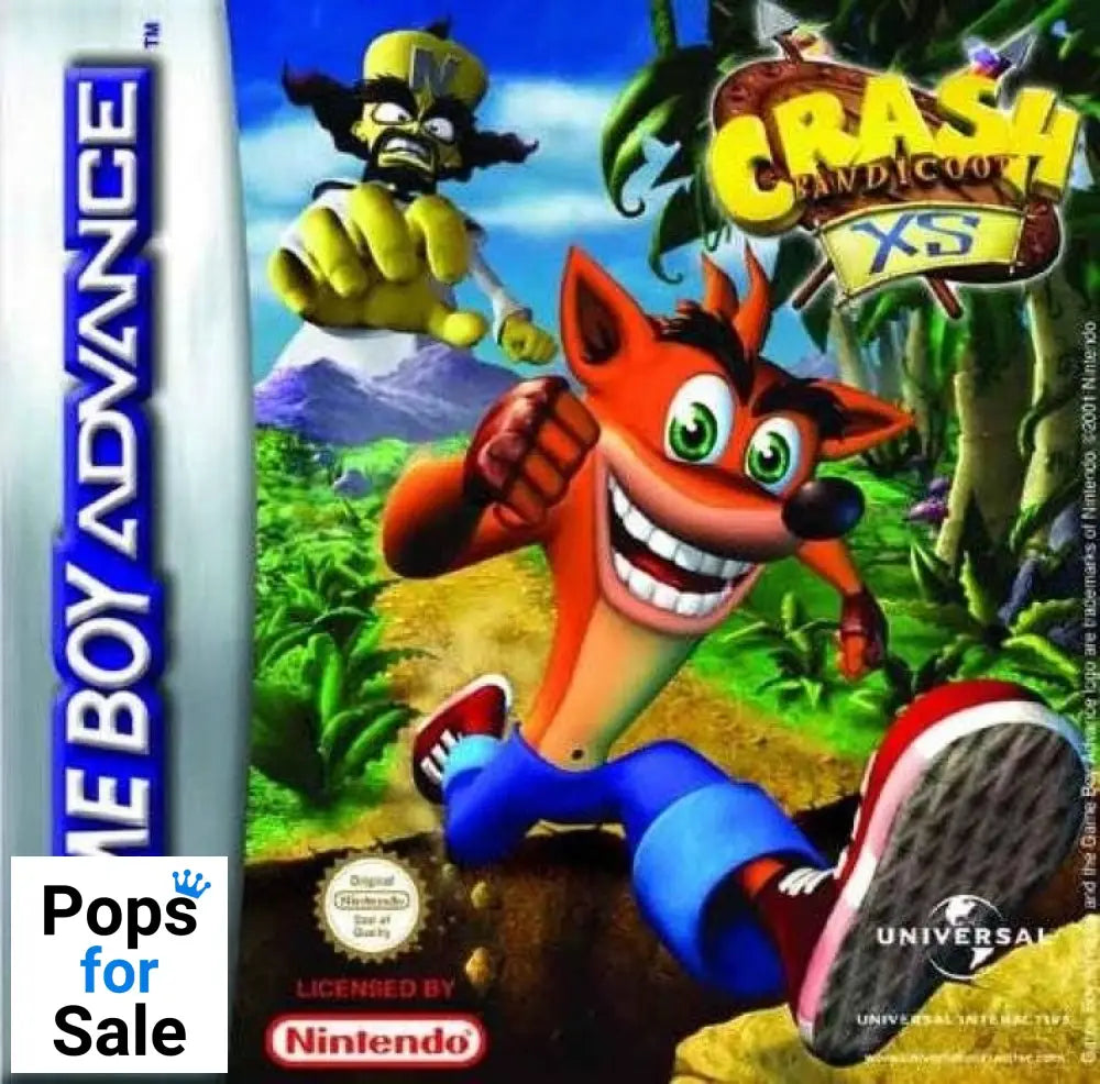 Crash Bandicoot XS USA Version For Nintendo GameBoy Advance (GBA)