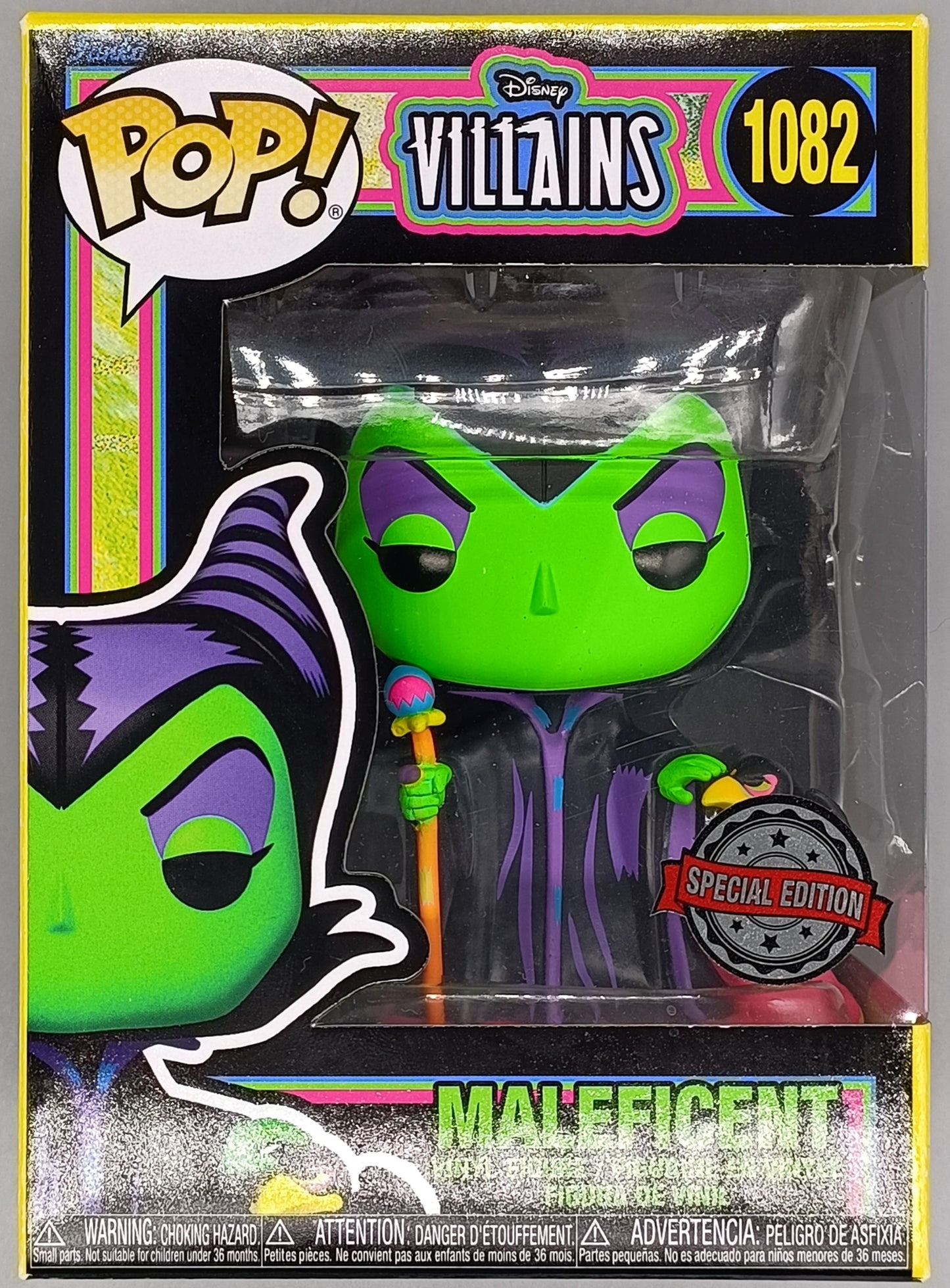 #1082 Maleficent - Blacklight - Disney Villains Funko POP