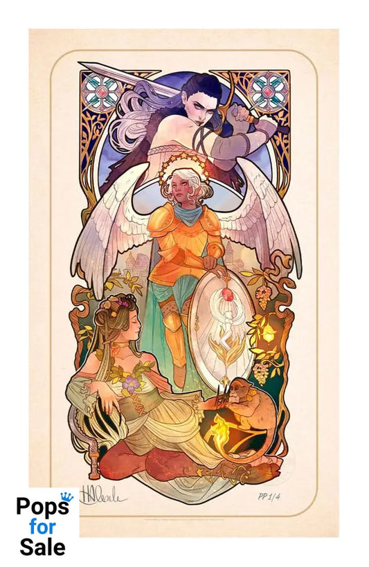Critical Role Art Print Ashley Johnson: 10th Anniversary Art Nouveau Illustrations 46 x 28 cm - unframed