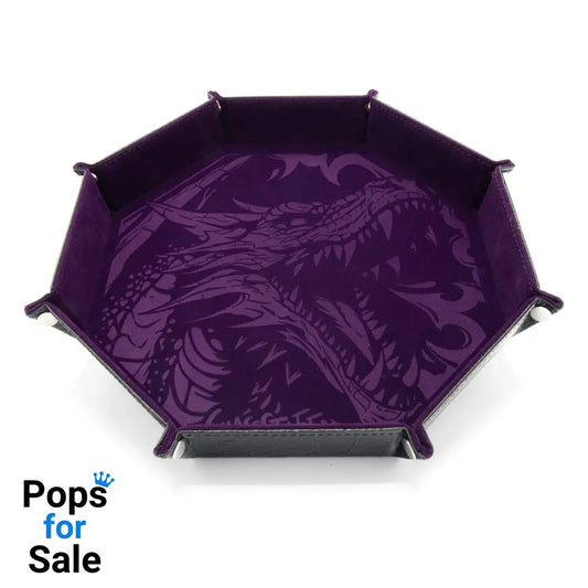 CritStones Folding Dice Tray Dragon Skin XL Edition Purple
