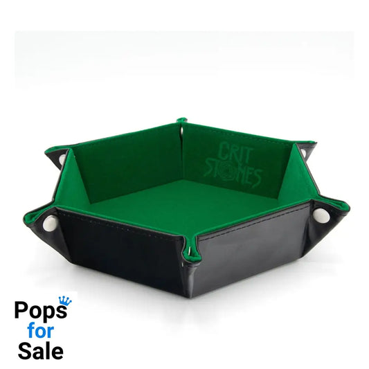 CritStones Folding Dice Tray Green