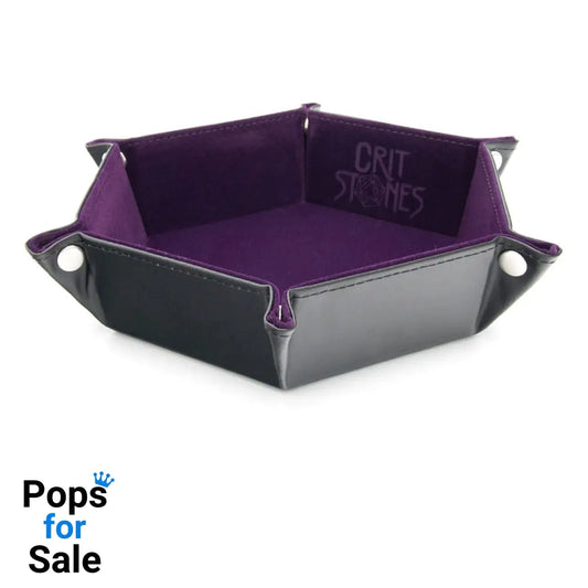 CritStones Folding Dice Tray Purple