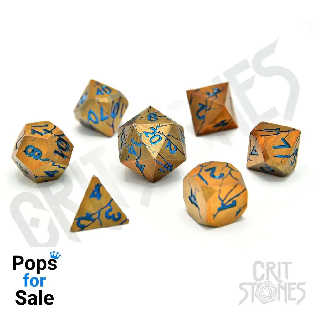 CritStones Metal Dice Set Sundered Spells (7) Dice