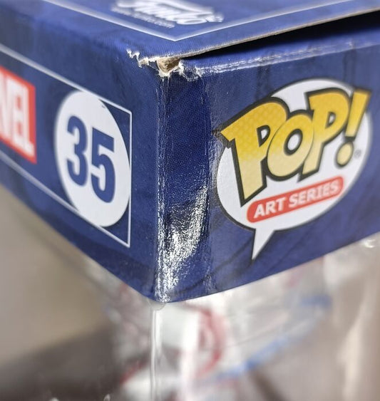 #35 Spider-Man - Art Series - Marvel - Box Damaged Funko POP