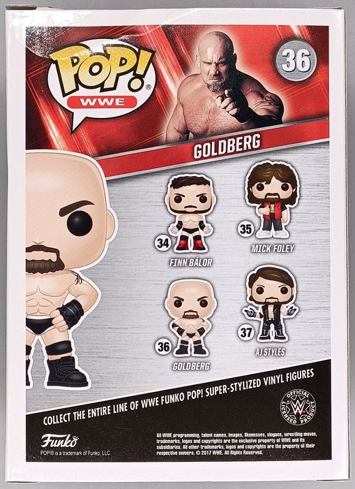 #36 Goldberg - WWE - Box Damaged Funko POP