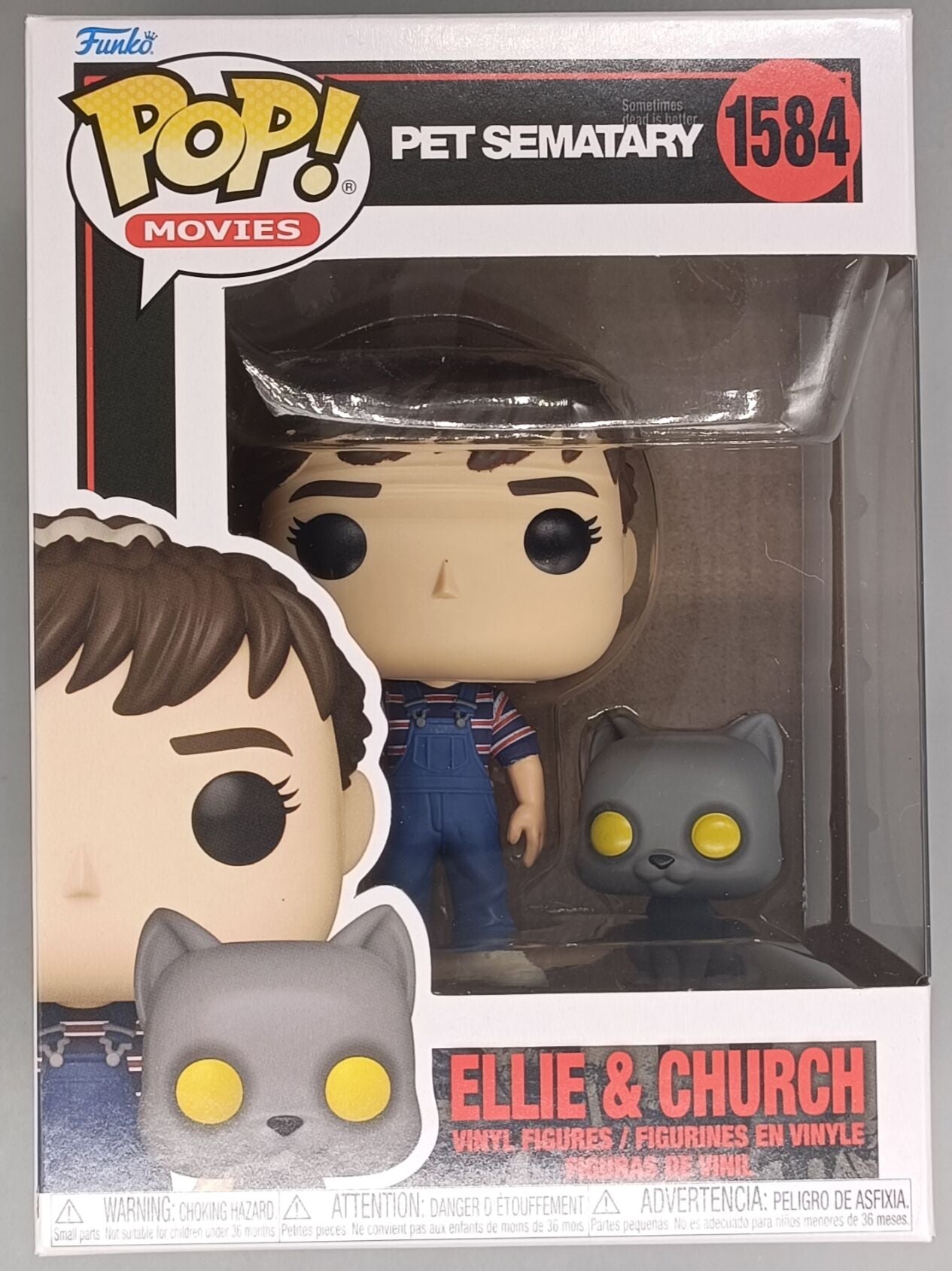 1584 Ellie & Church - Pet Sematary - Horror Funko POP - Brand New