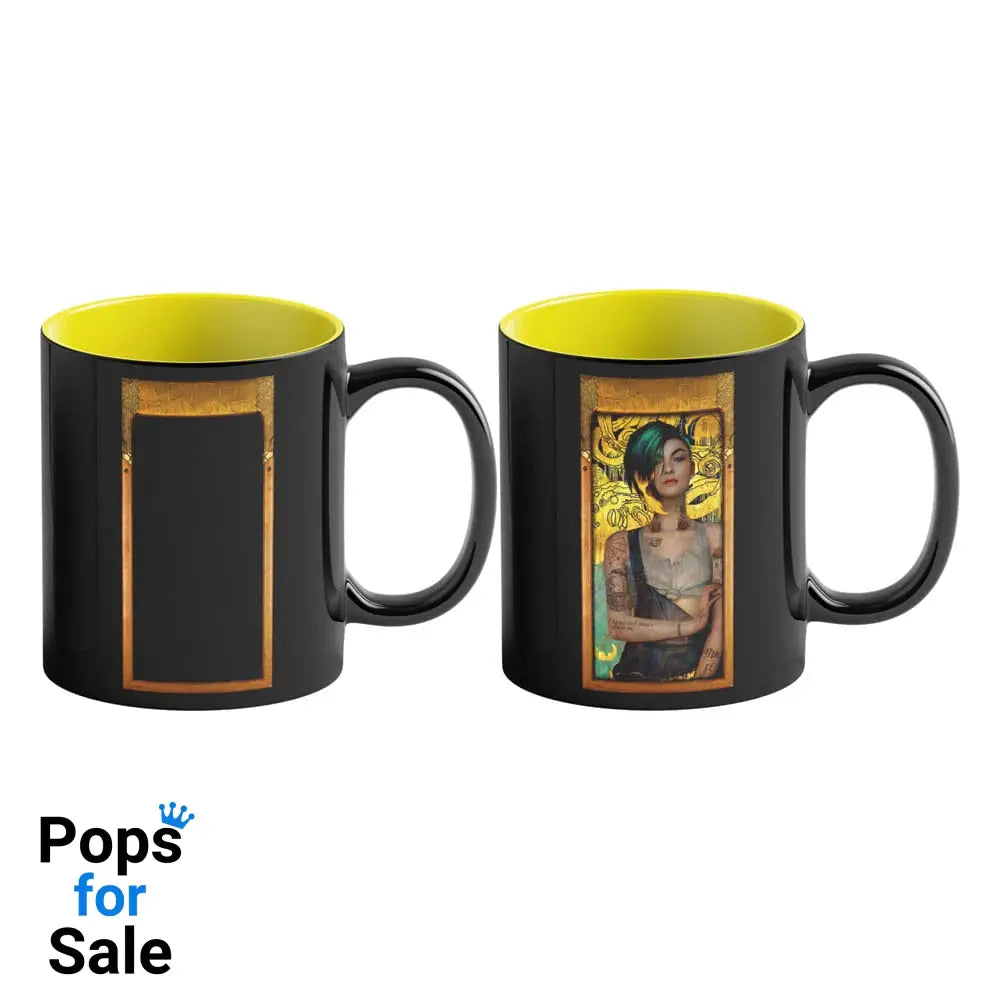 Cyberpunk 2077 Game Art Chronicles Heat Change Mug Judy inspired by Gustav Klimt 450 ml Cups & Mugs