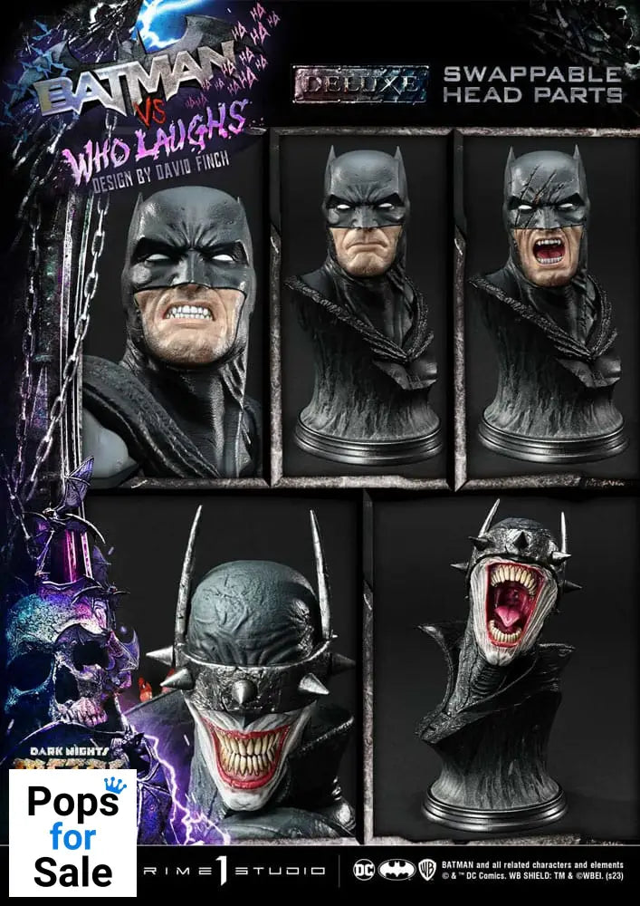 Dark Nights: Metal Ultimate Premium Masterline Series Statue 1/4 Batman VS Batman Who Laughs Deluxe Bonus Version 67 cm