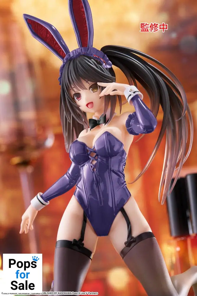 Date A Live V PVC Statue Desktop Cute Figure Kurumi Tokisaki Bunny Ver. Renewal 13 cm Statues