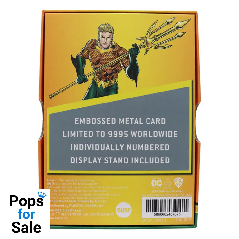 DC Comics Limited Edition Aquaman Ingot Ingot