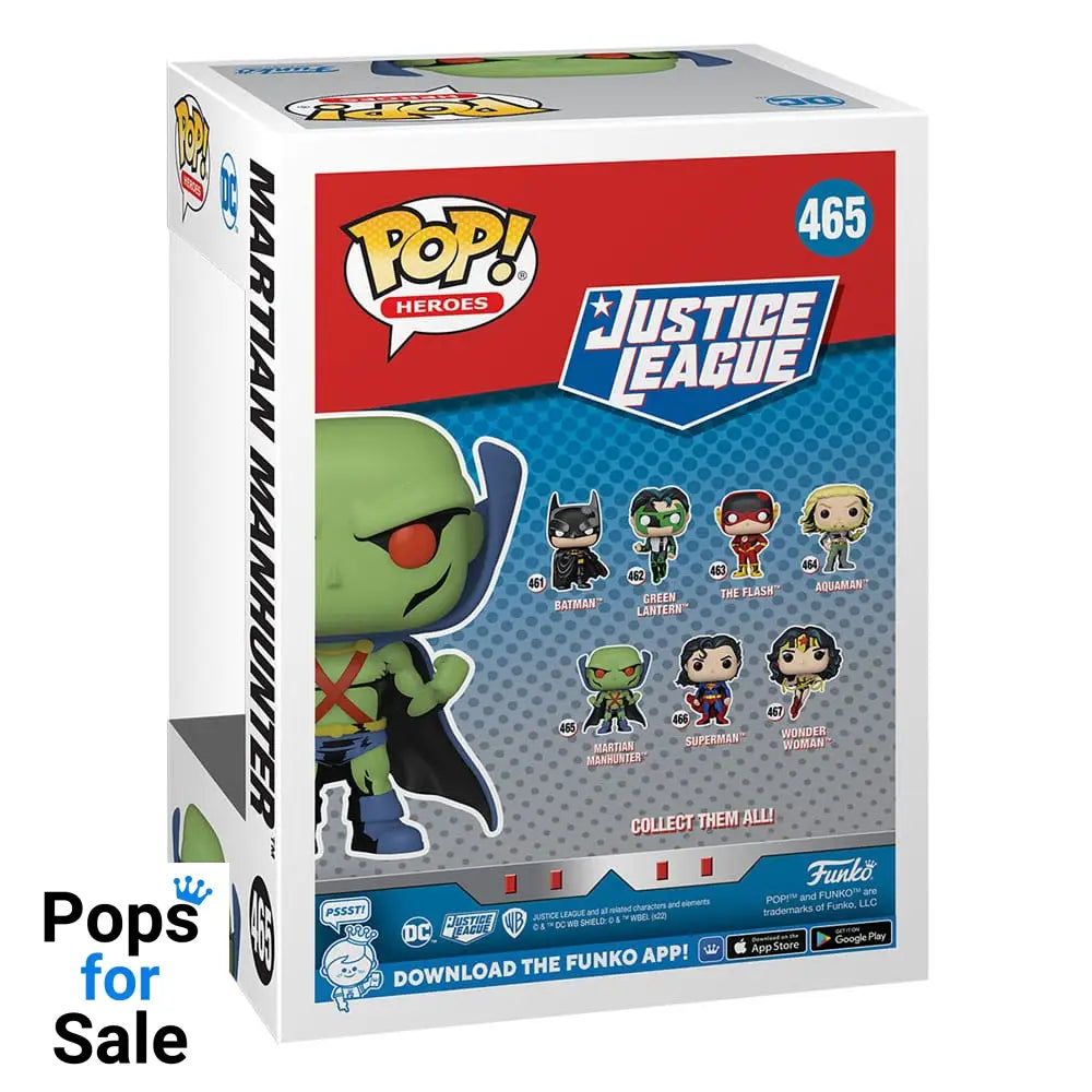 DC Comics POP! Heroes Vinyl Figure JL Comic - Martian Manhunter 9 cm