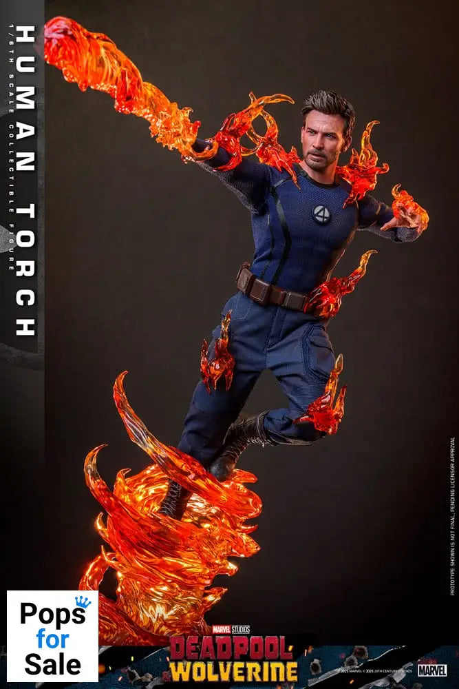 Deadpool & Wolverine Movie Masterpiece Action Figure 1/6 Human Torch 31 cm
