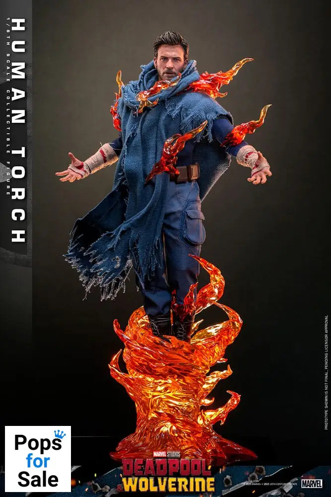 Deadpool & Wolverine Movie Masterpiece Action Figure 1/6 Human Torch 31 cm