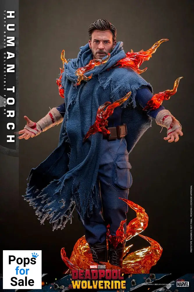 Deadpool & Wolverine Movie Masterpiece Action Figure 1/6 Human Torch 31 cm