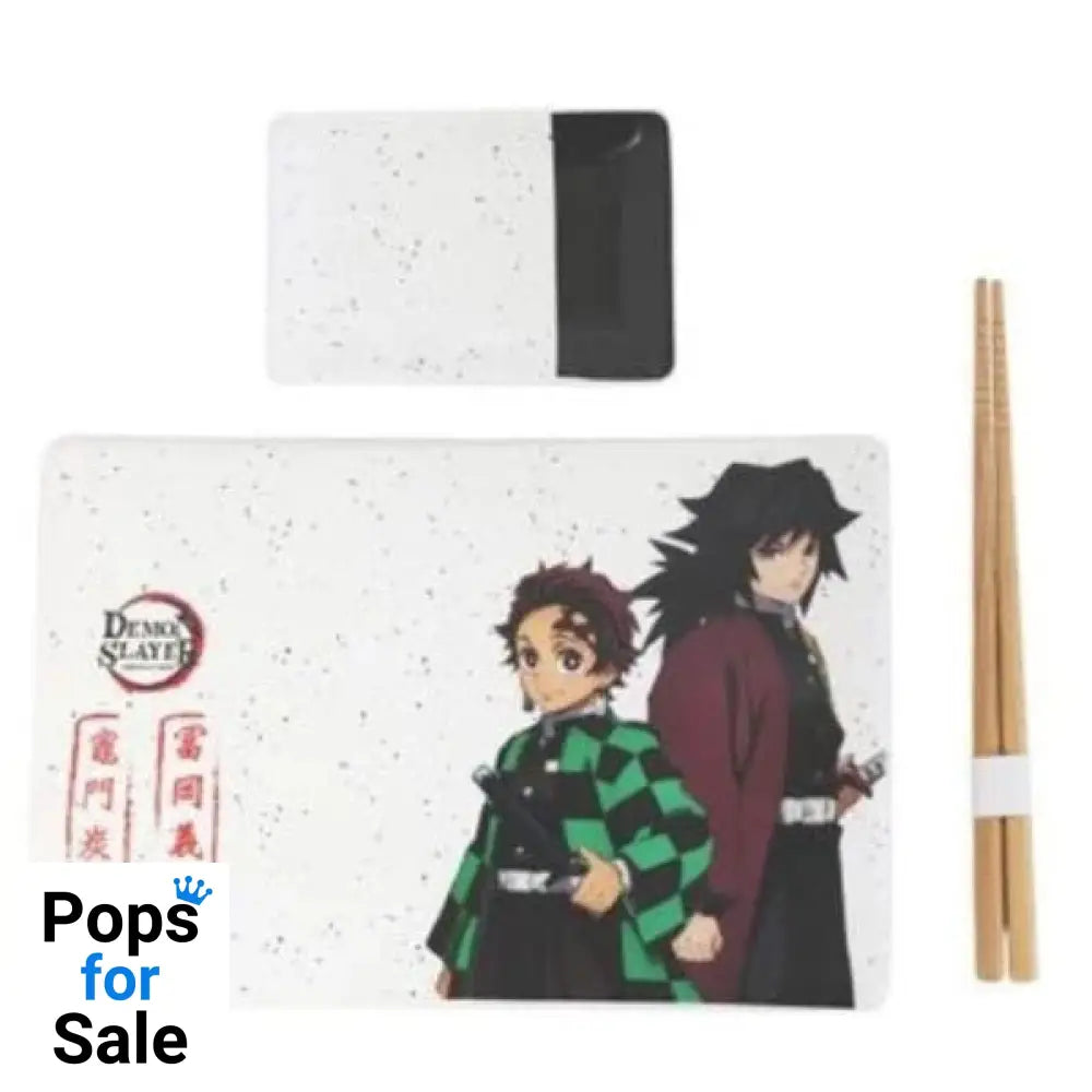 Demon Slayer Ceramic Sushi Set with Chopsticks Tanjiro & Giyu Kitchen- and Tableware