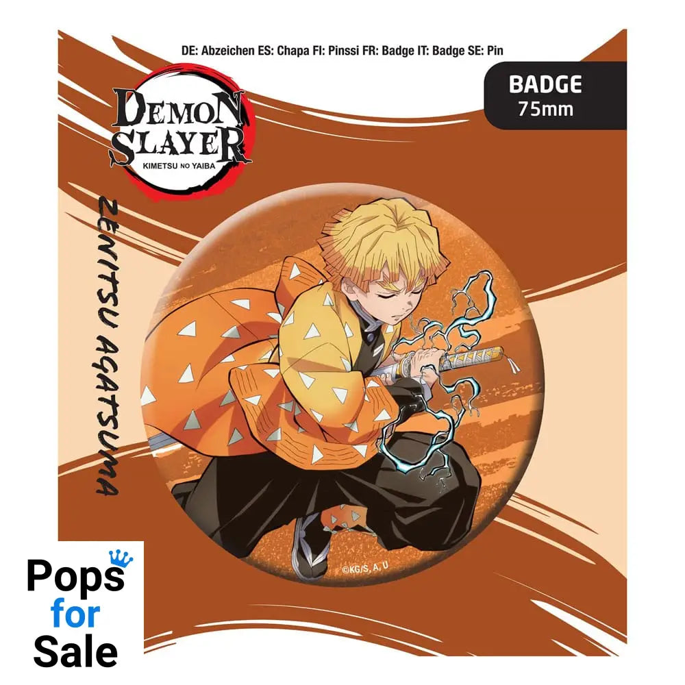 Demon Slayer: Kimetsu no Yaiba Pin Badge Zenitsu Agatsuma Pins & Brooches