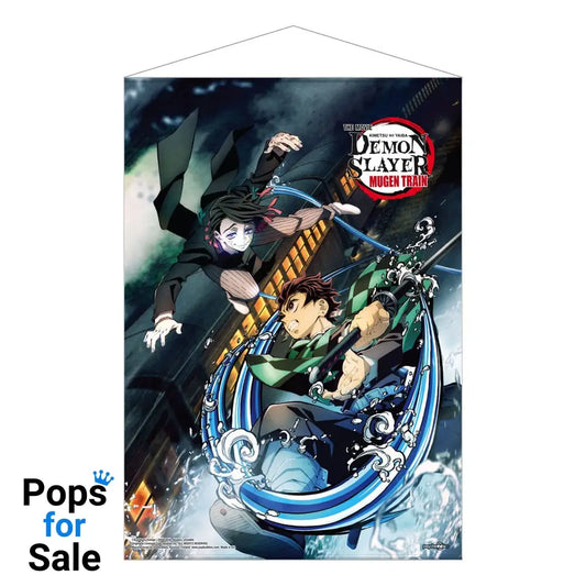 Demon Slayer: Kimetsu no Yaiba Wallscroll Mugen Train Tanjiro Vs Enmu 50 x 70 cm