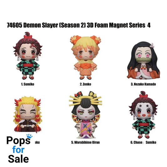 Demon Slayer Magnets blind pack Series 4 Display (12)