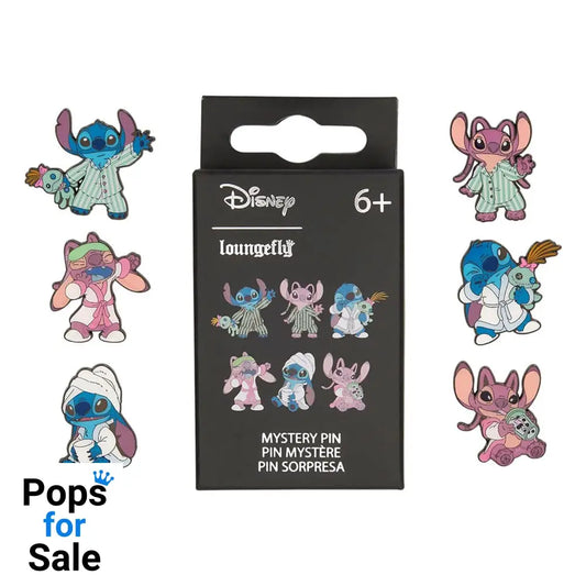 Disney by Loungefly Enamel Pins Blind Box Stitch and Angel Display (12)