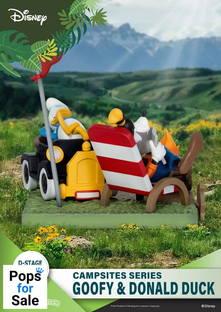 Disney D-Stage Campsite Series PVC Diorama Goofy & Donald Duck 10 cm Dioramas