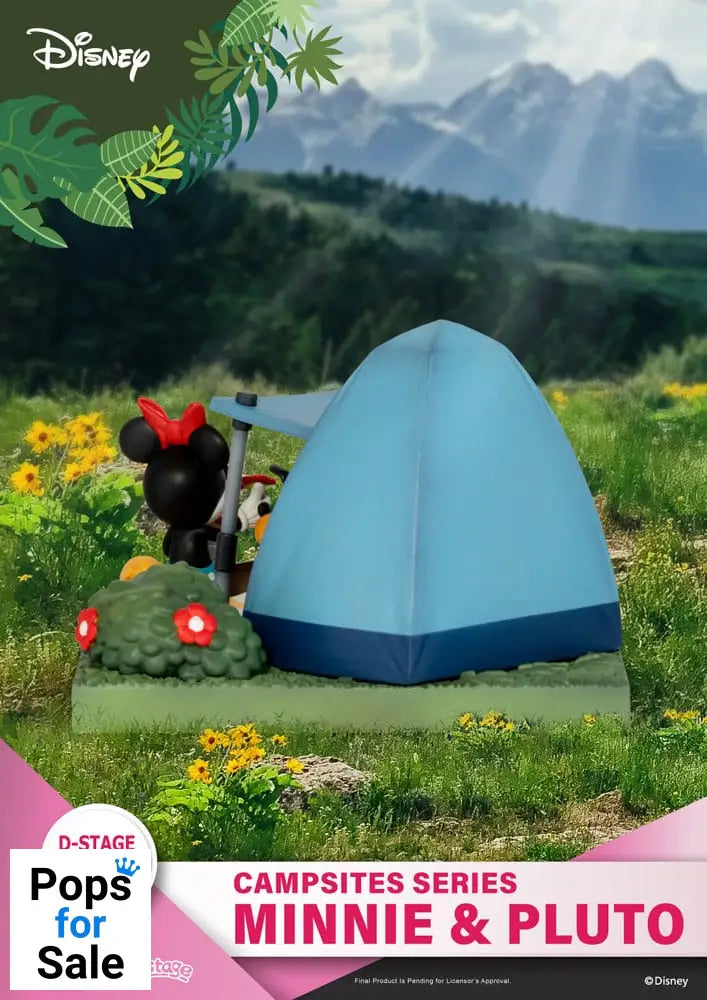 Disney D-Stage Campsite Series PVC Diorama Mini & Pluto 10 cm Dioramas