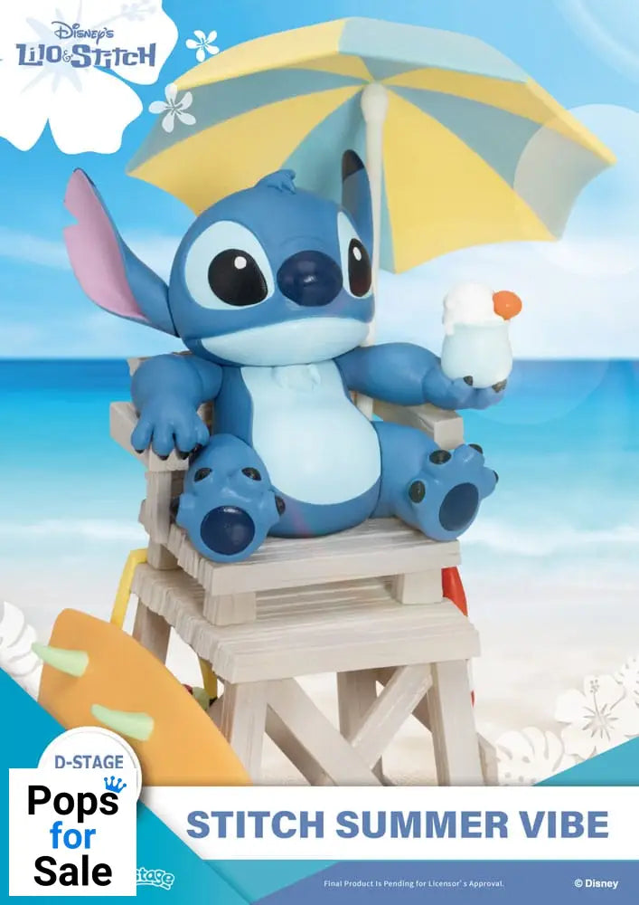 Disney D-Stage PVC Diorama Stitch Summer Vibe 16 cm Dioramas