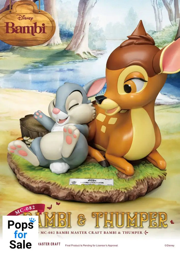 Disney Master Craft Statue Bambi & Thumper 26 cm