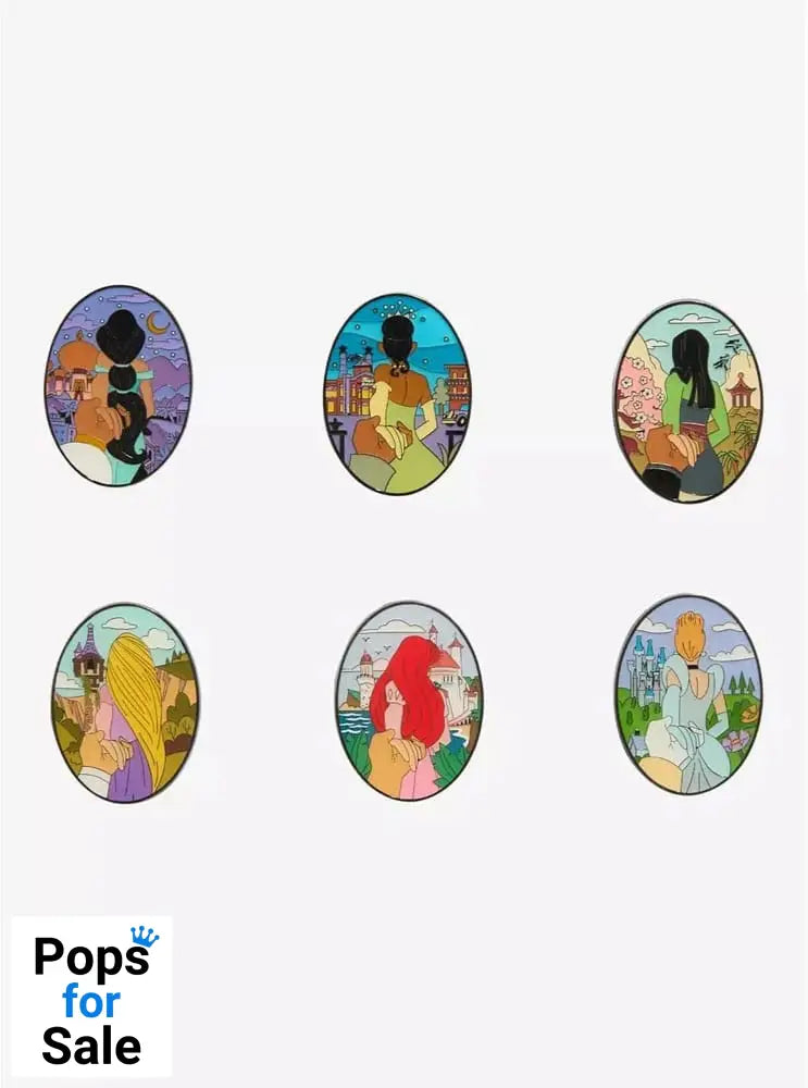 Disney Princess by Loungefly Enamel Pins Blind Box Back holding Hand Display (12)