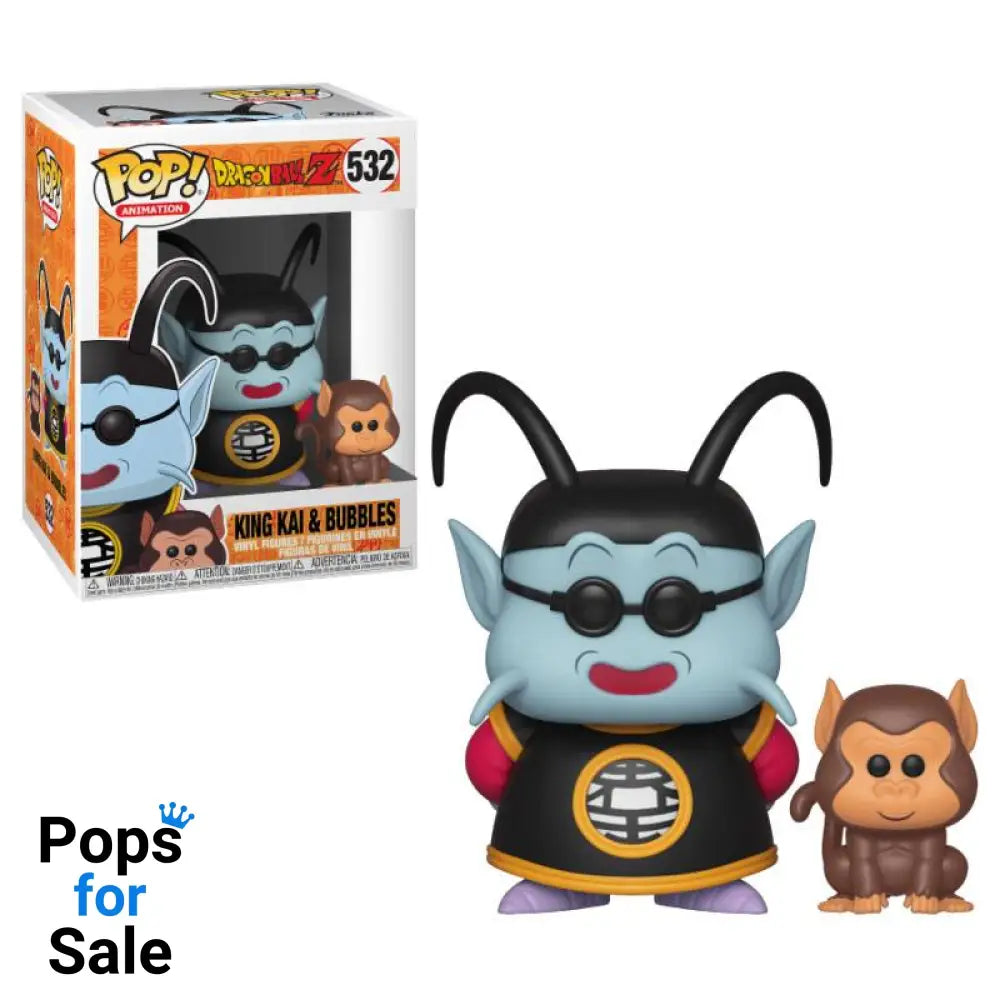 Dragon Ball Z POP! Animation Vinyl Figure King Kai & Bubbles 9 cm