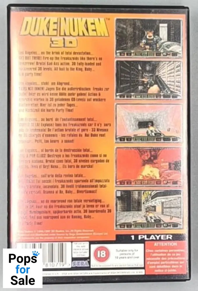 Duke Nukem 3D For SEGA Saturn