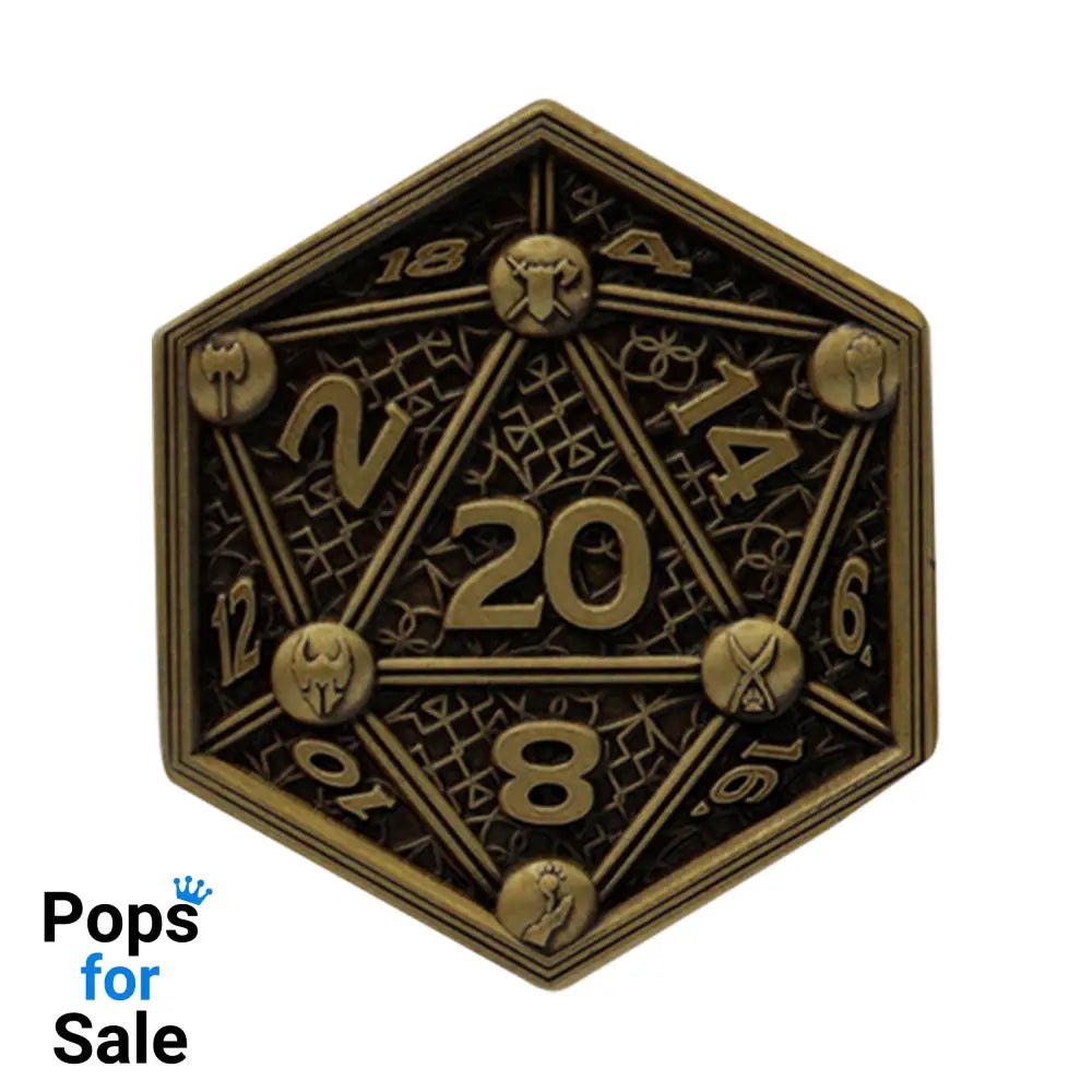 Dungeons & Dragons Class Cards and D20 Flip Coin Coin