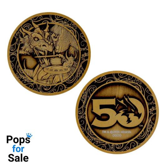 Dungeons & Dragons Collectable Coin 50th Anniversary Antique Gold Edition 4 cm