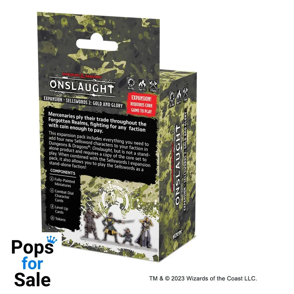 Dungeons & Dragons Game Expansion Onslaught Expansion - Sellswords 2 - Gold and Glory *English Version*