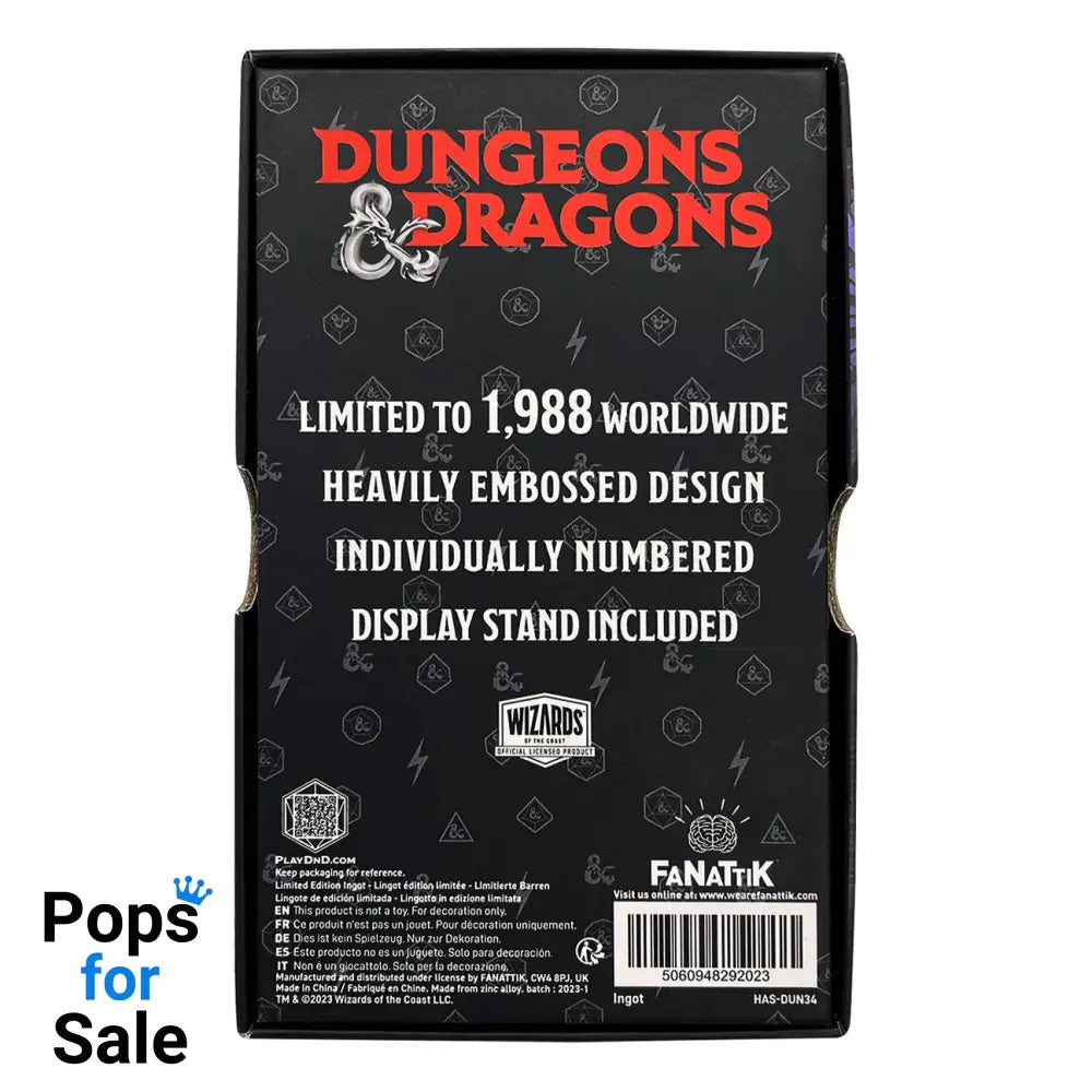 Dungeons & Dragons Limited Edition Lolth the Spider Queen Ingot Ingot