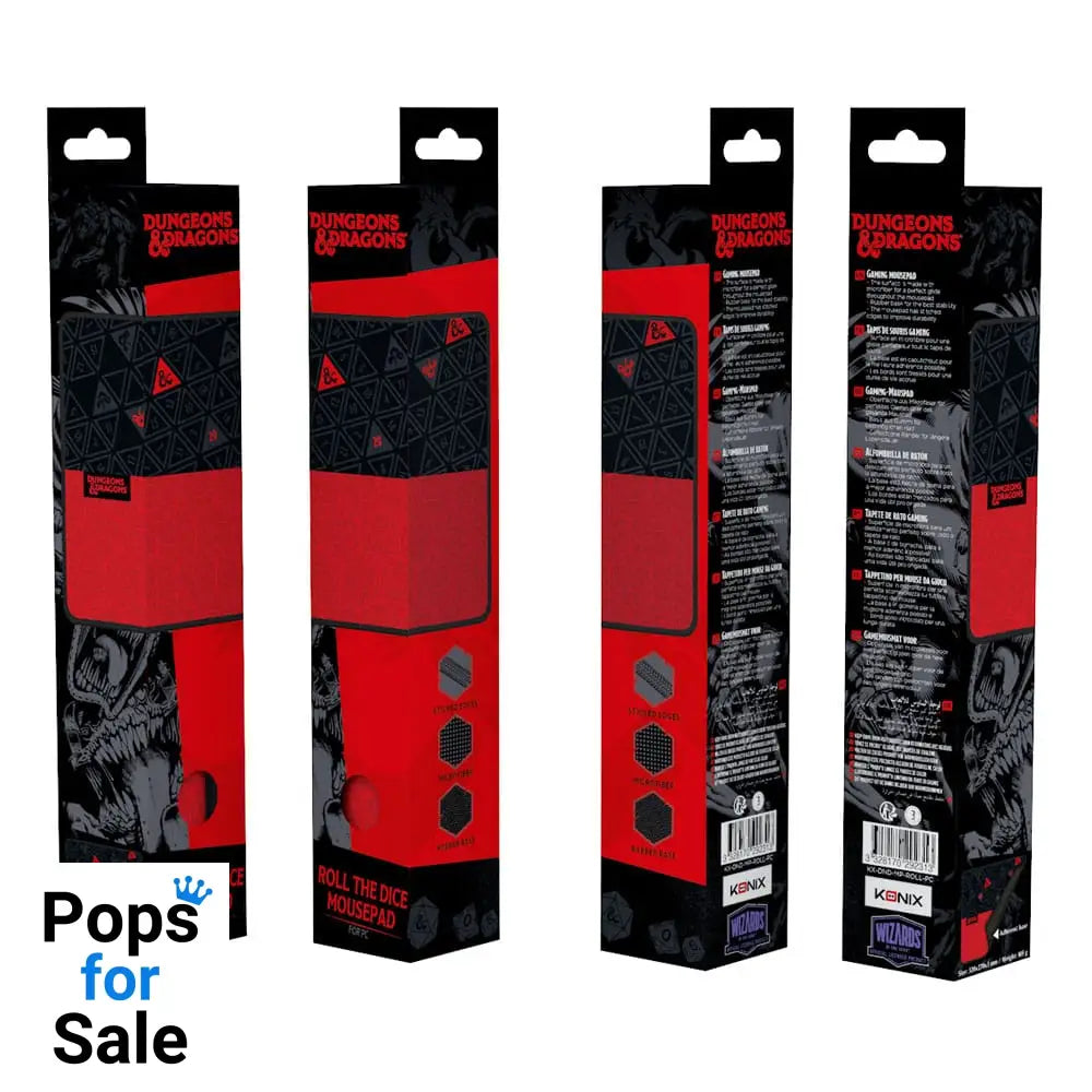 Dungeons & Dragons Mousepad Red & Black