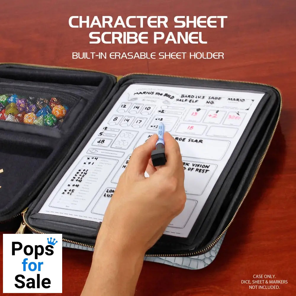 Enhance RPG Series Collector’s Edition Organizer Case Silver Dice accessories