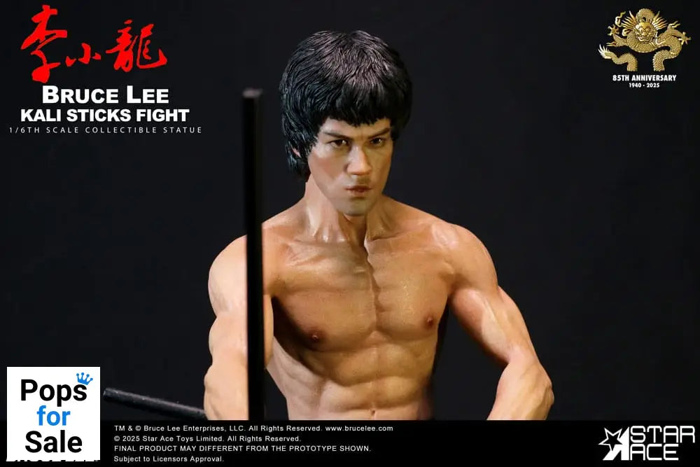 Enter the Dragon Movie Statue 1/6 Bruce Lee Kali Sticks Fight Deluxe Basement Version 30 cm