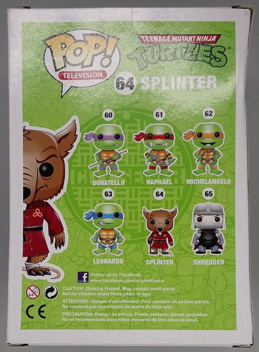 64 Splinter - Teenage Mutant Ninja Turtles Funko POP - Box Damaged