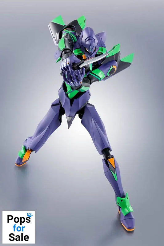 Evangelion: 3.0+1.0 Thrice Upon a Time Robot Spirits Action Figure Side EVA Evangelion Test Type-01 + Spear of Cassius Renewal Color Edition Reissue