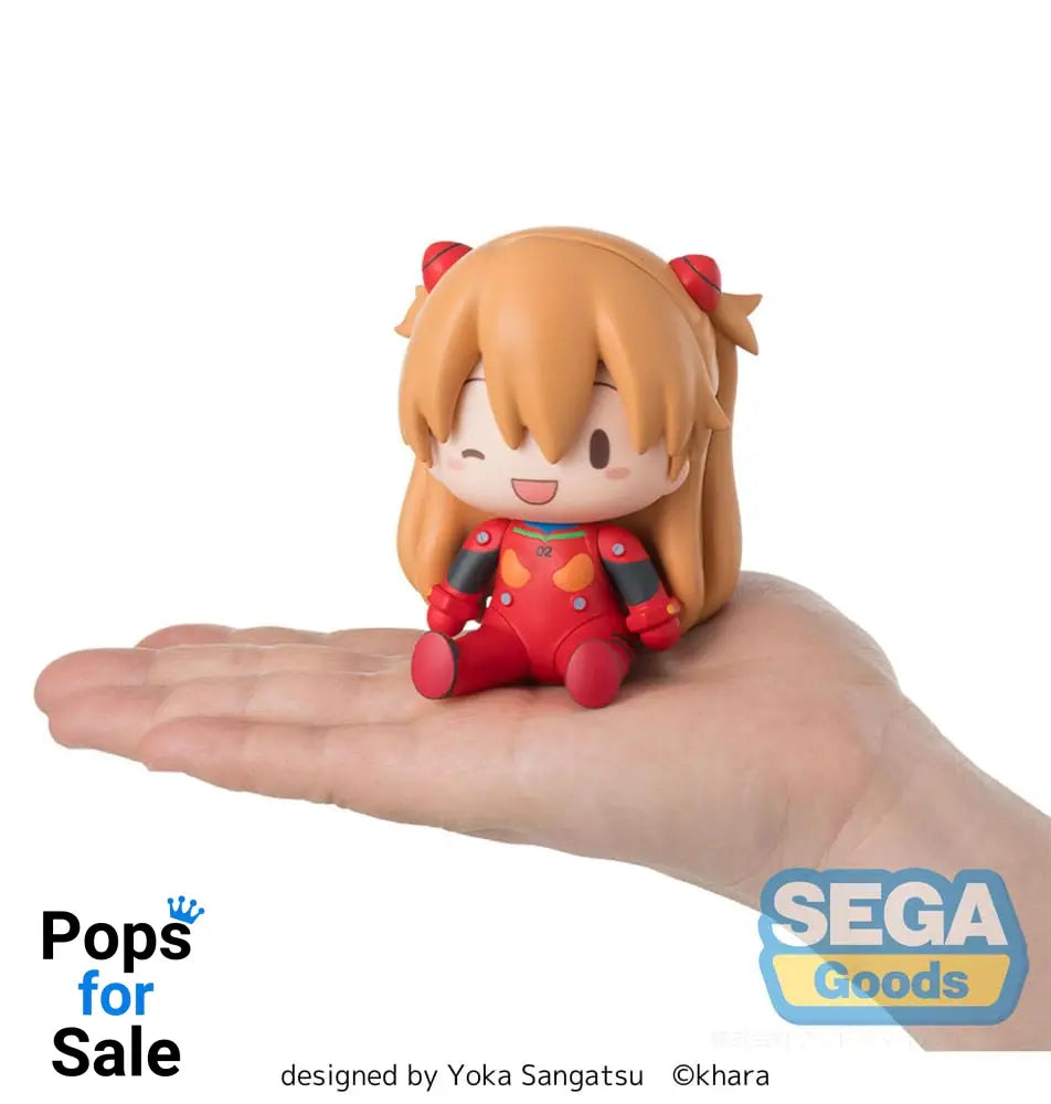 Evangelion: New Theatrical Edition Fuwa Petit Chibi Figure Asuka Plug Suit 8 cm Mini-figures